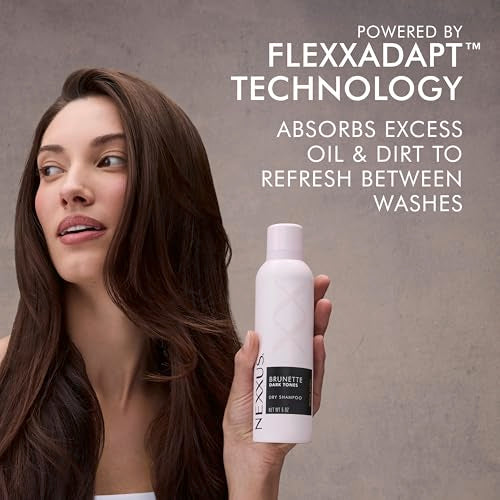 Nexxus Dry Shampoo for Brunette Hair - 72H Refresh, 5 oz