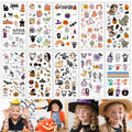Halloween Temporary Tattoos for Kids - 10 Sheets 150+ Designs