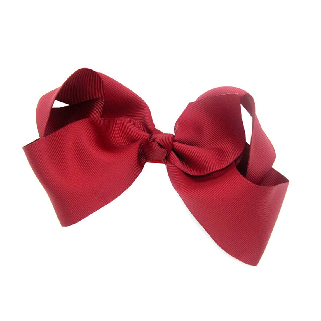 ZCYYYS Hair Clips Boutique Hair Bows Alligator Clip for Women Girl Hairpin 6 Inch TSFJ02N (Burgundy)