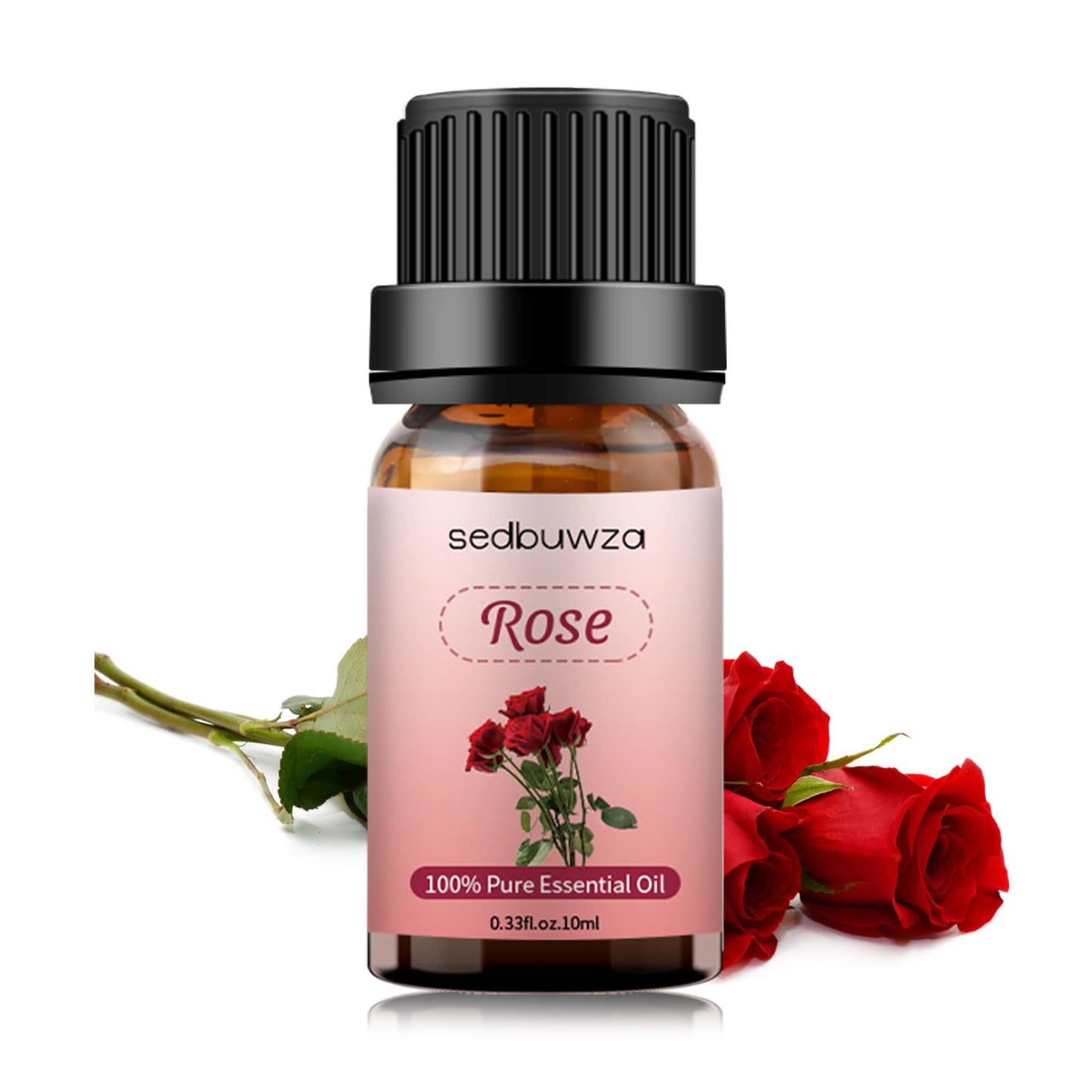 Sedbuwza Rose Essential Oil, Pure Organic Rose Fragrance Oil for Diffuser, Humidifier, Soap, Candle, Perfume