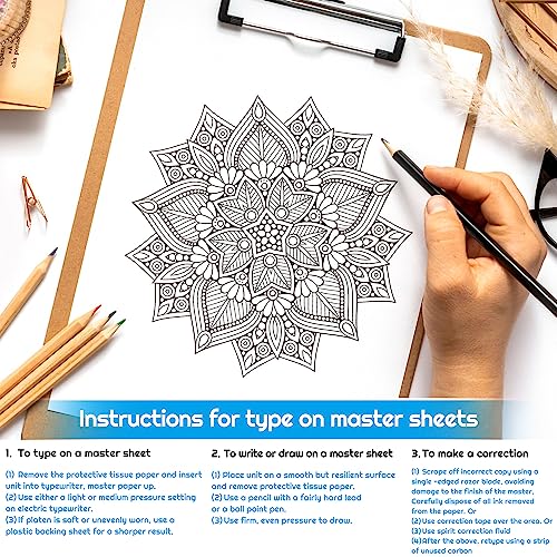 Cridoz 35-Sheet A4 Tattoo Stencil Transfer Paper Kit