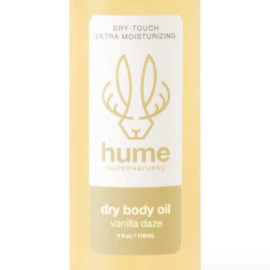 HUME SUPERNATURAL Dry Body Oil Spray - Moisturizing Oil for Dry Skin, After Shower Body Oils for Women and Men, Nourishing, Hydration, Glow, Vanilla Daze, 1-Pack