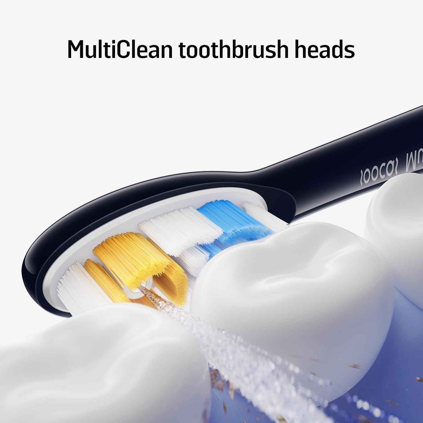 Soocas Multiclean Classic Clean Electric Toothbrush Replacement Heads, Compatible with Both NEOS II and NEOS II Ultra, 2 Brush Heads, Dark Violet