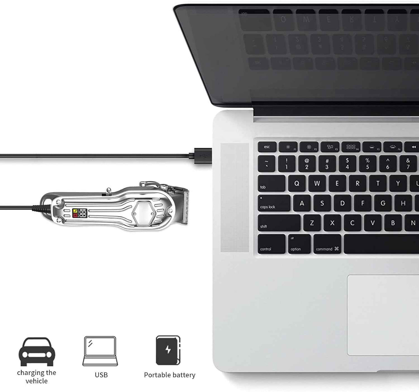 MEROM Charger Cord Compatible with SURKER Mens Hair Grooming Trimmer K7S K7S-Silver K7S-Gold K9S SK-1616 Replacement Hair Clipper Power Cable