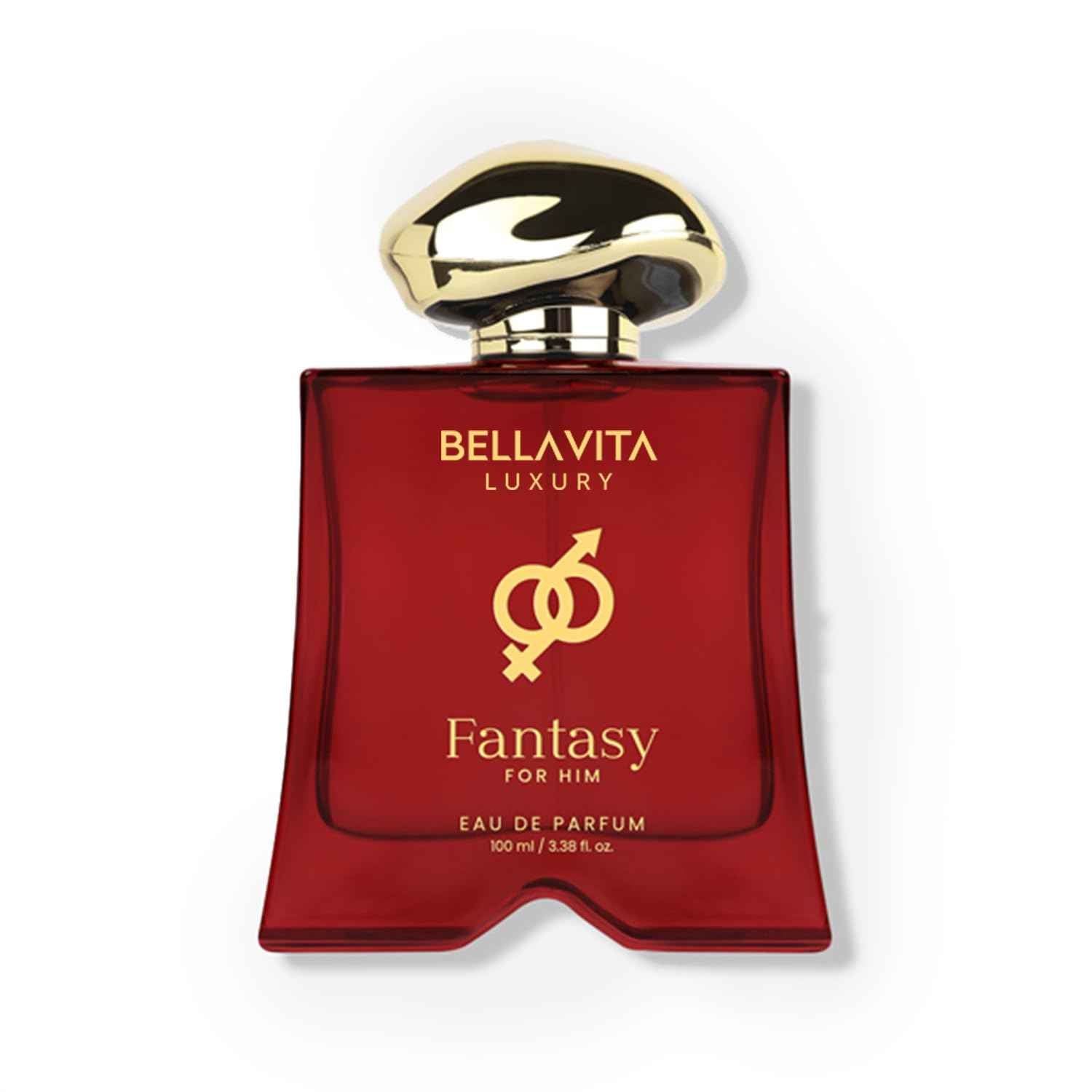 BELLAVITA Luxury Mood Collection FANTASY Perfume for Men 100ml | Pheromone Inspired Technology Long Lasting Fragrance | Notes of Orange, Vetiver and Saffron | Floral, Spicy Premium Fragrance
