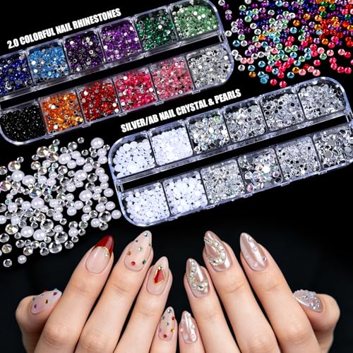Acrylic Nail Kit with Chrome Powder & Almond Tips – Beginner Set
