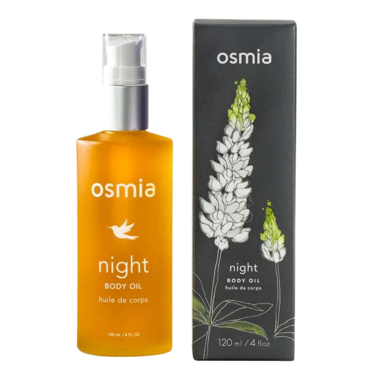 Osmia - Natural Night Body Oil | Clean Beauty For Healthy Skin (4 fl oz | 118 ml)