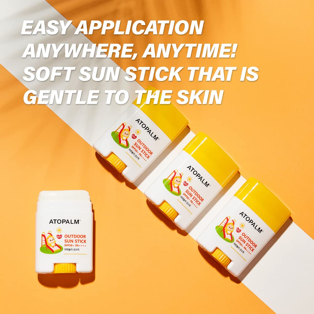 ATOPALM Outdoor Sun Stick SPF50+ PA++++ 21g | Non-Greasy Matte Mineral Sunscreen | Soothing Skin Care | Facial Moisturizer with SPF | Korean Sun Protection