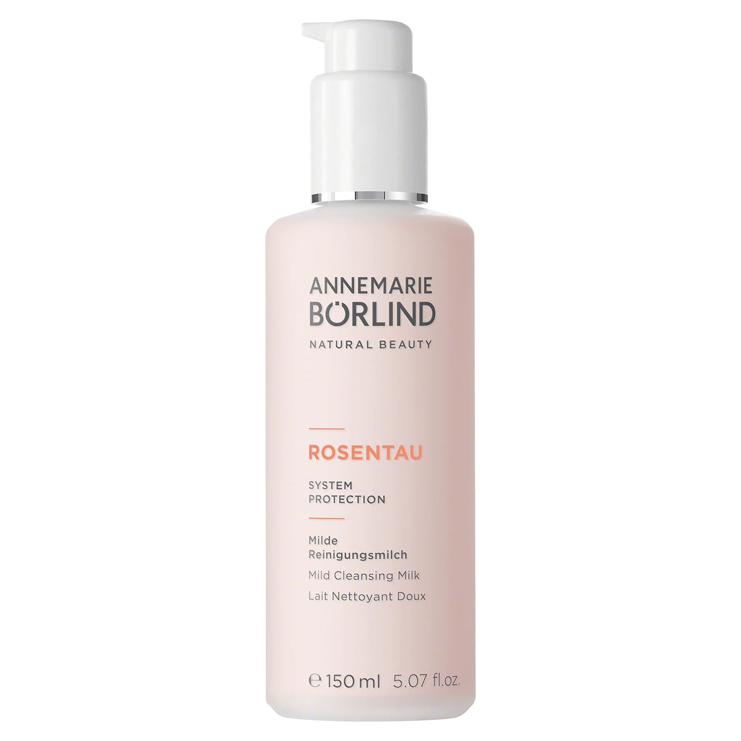 ANNEMARIE BÖRLIND - ROSE DEW Cleansing Milk - Avocado Cucumber and Rose Water Natural Vegan Face Wash - Moisturizes and Removes Makeup and Impurities - 5.07 Fl. Oz.