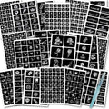 Koogel 524 Henna Tattoo Stencil Kit - Reusable Body Art Templates
