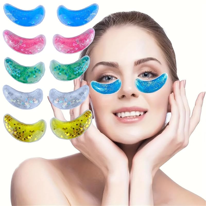 Reusable Gel Eye Patches for Puffy Eyes, Hot & Cold Therapy