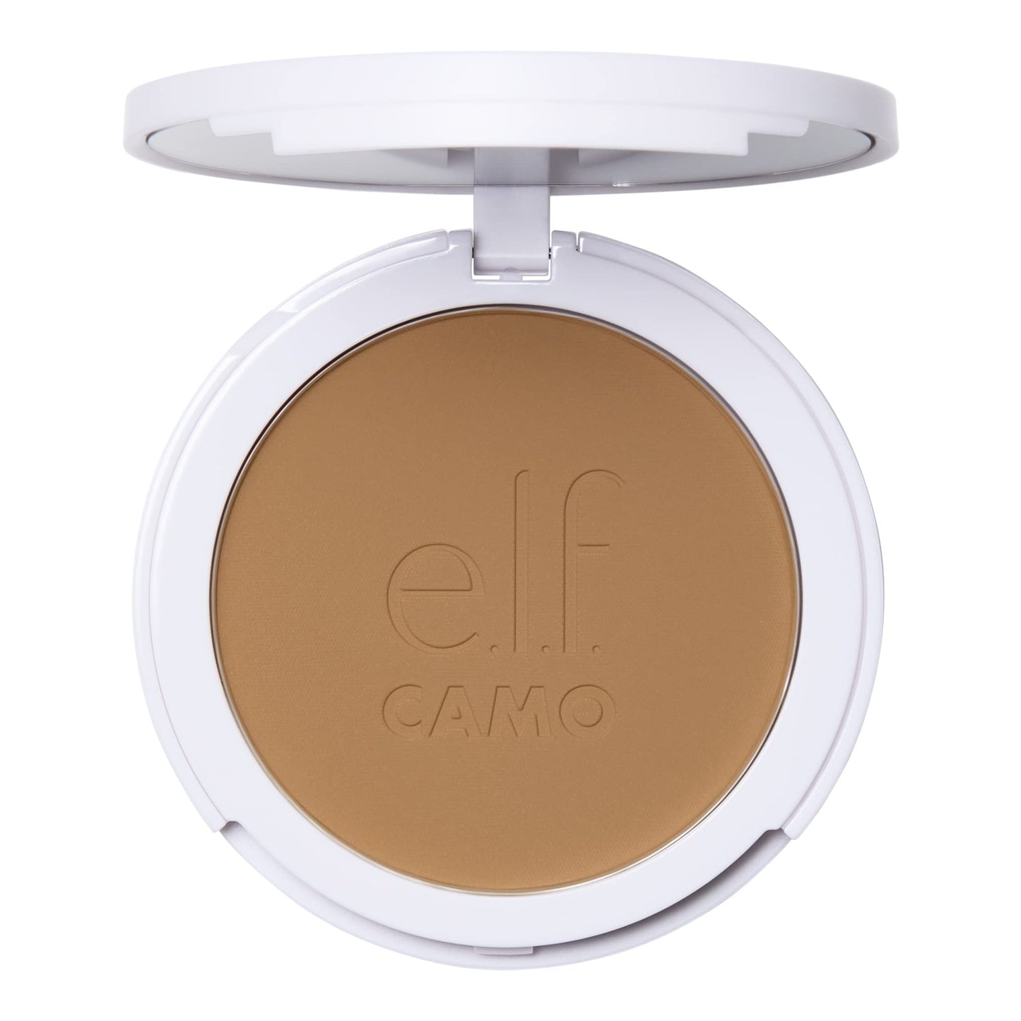 e.l.f. Camo Powder Foundation, Lightweight, Primer-Infused Buildable & Long-Lasting Medium-to-Full Coverage Foundation, Medium 330 W