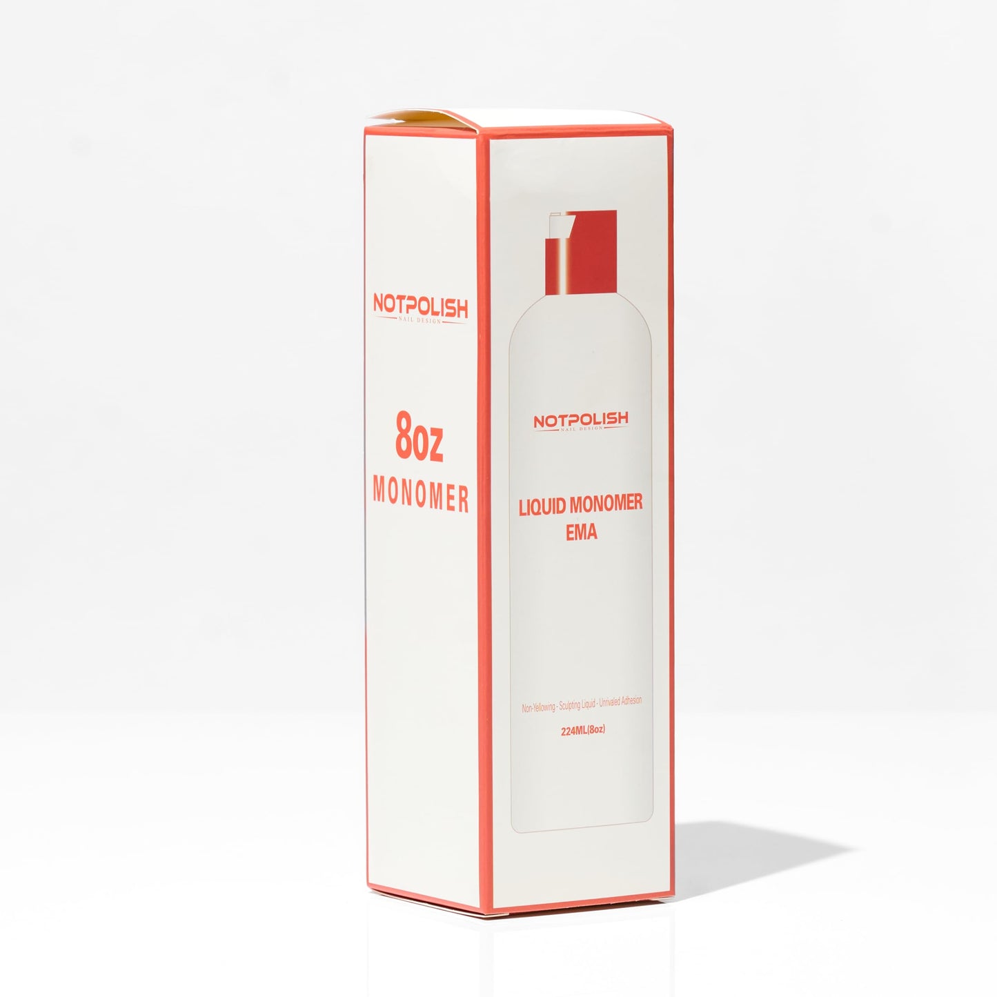 Notpolish Liquid Monomer for Acrylic Nails – Professional Monomer Acrylic Nail Liquid, Low Odor, No MMA – No Discoloration, EMA-Based Formula – Manicure and Pedicure Supplies, Made in USA, 8 oz