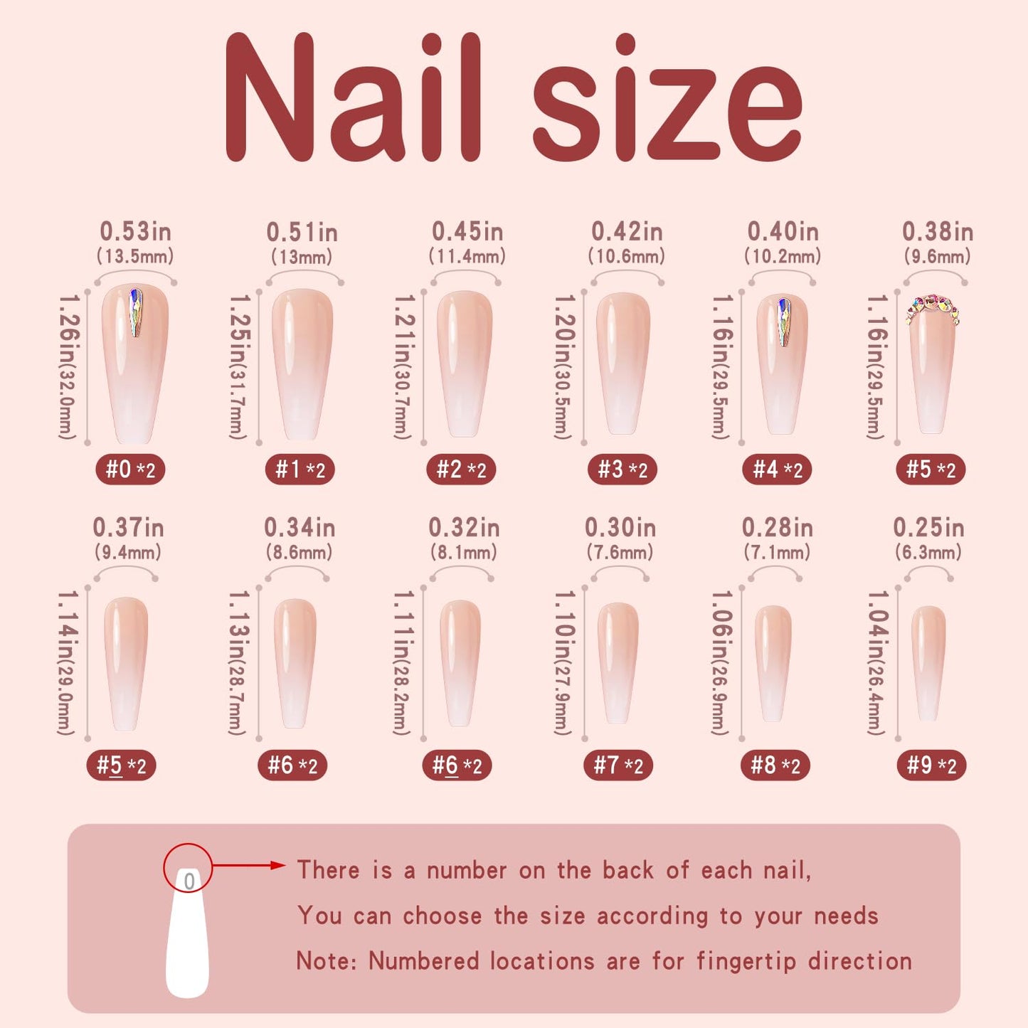 Yivaiks 24 Pcs Pink Press on Nail Long Coffin Fake False Nails with Rhinestones Design Ballerina Glue on Nails Glossy Acrylic Press ons Coffin Nails Artificial Stick on Nails for Women