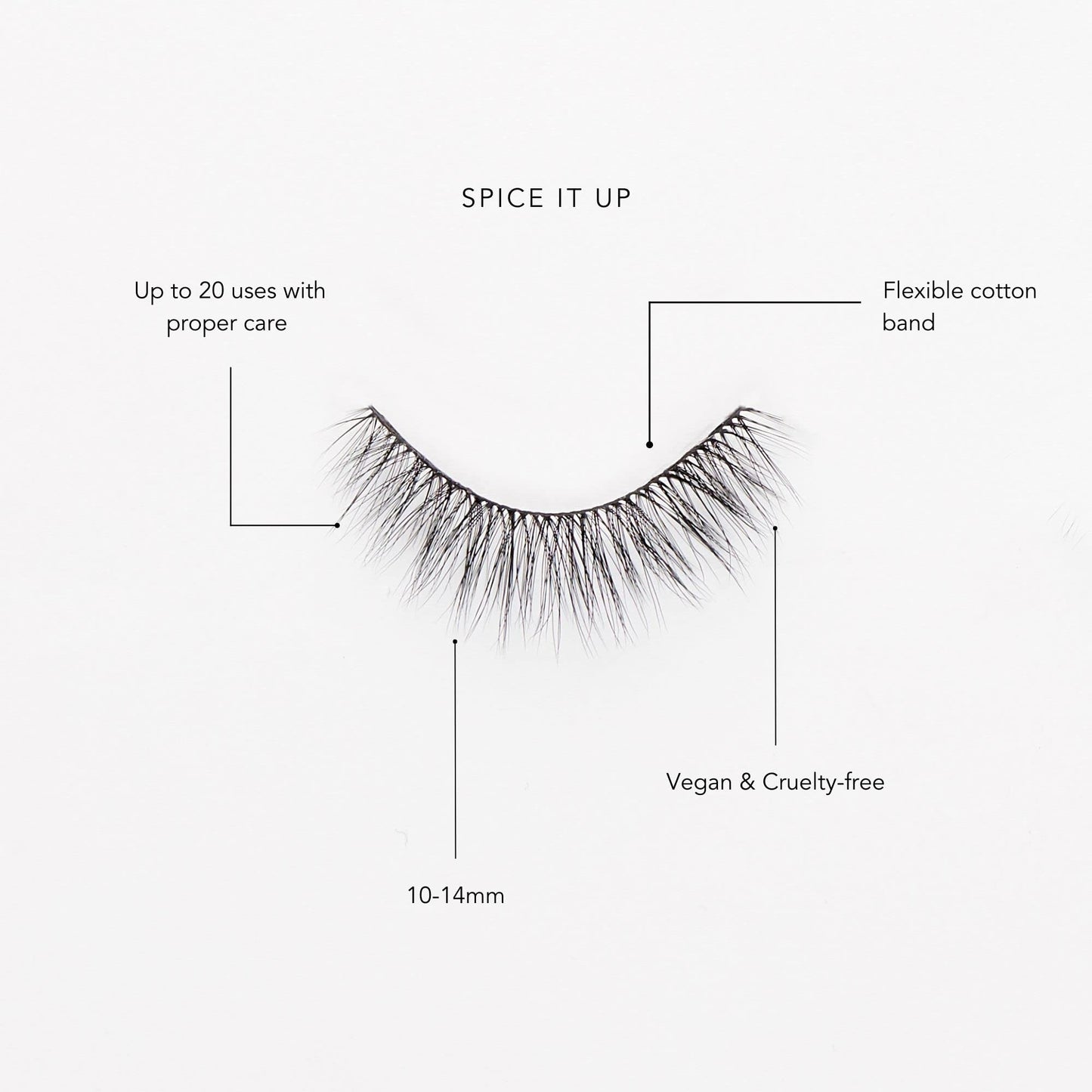 Kasha Lashes Luxe Edition Lashes - Spice it up | False Eyelashes, Lightweight & Comfortable, Synthetic Reusable Artificial Eyelashes , Vegan & Cruelty Free, Suitable for all Eye Shapes