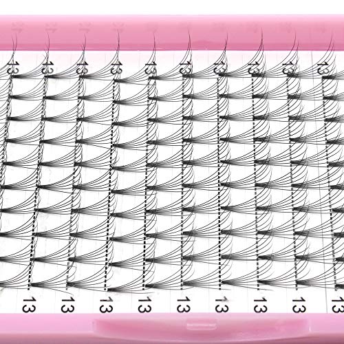 Premade Fans Eyelash Extensions 6D-C-0.10-16 Short Stem Premade Volume Eyelash Extensions .07 .10 C D Curl Pre made Lash Fans 9 to 20 mm Volume Lash Extensions (6D-C-0.10,16mm)