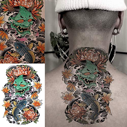 6 Sheet Temporary Tattoo Stickers - Waterproof Asian Designs