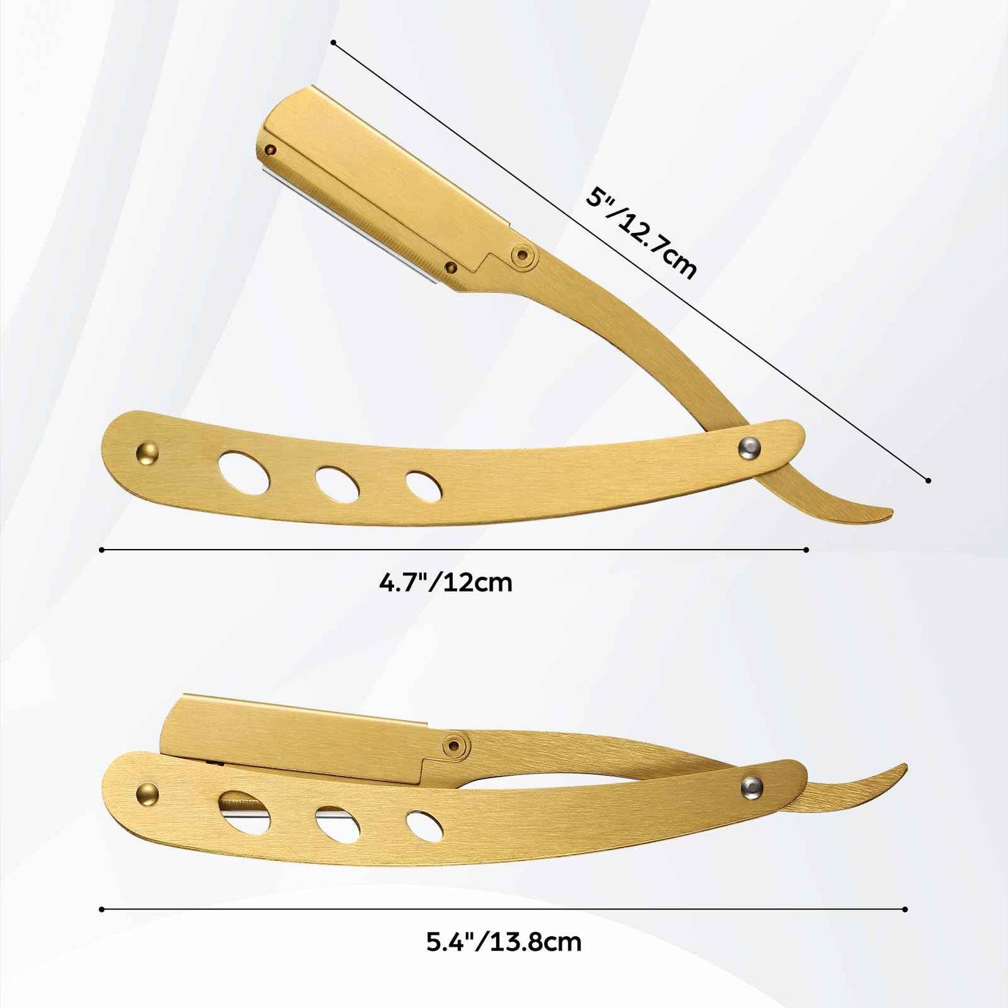 Wenshall Professional Black Gold Hair Scissors 6.89" Teeth Japanese Stainless Steel Multifunctional Salon Thinning Scissors Straight Shears Tools for Men Women Home Salon Barber