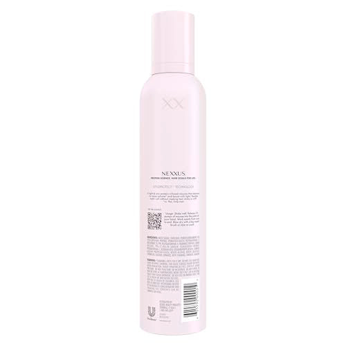 Nexxus Styling Hair Mousse for Volume Medium Hold Mousse Powered by STYLEPROTECT Technology 10.6 oz