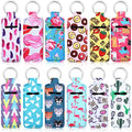 Frienda 12-Pack Lipstick Holder Keychain with Neoprene Sleeve