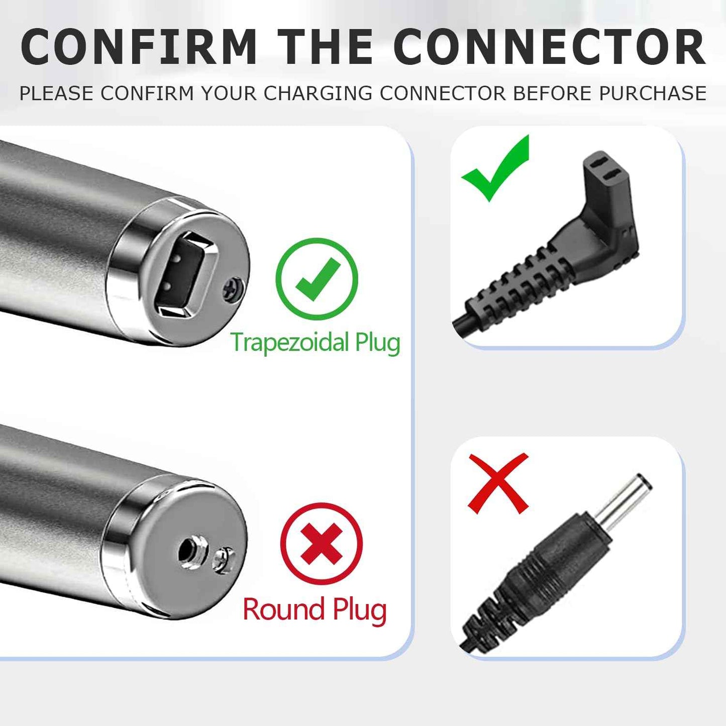 Cordro Charger for Wahl SS2L, WSS3L, Replacement Charger for Trimmer Models SS2L, WSS3L, 9818A, 5616L, 5701, 9818-5001, 9864, 9870, 9884L2, 9896, 9899,Trimmer Power Supply Charging Cord