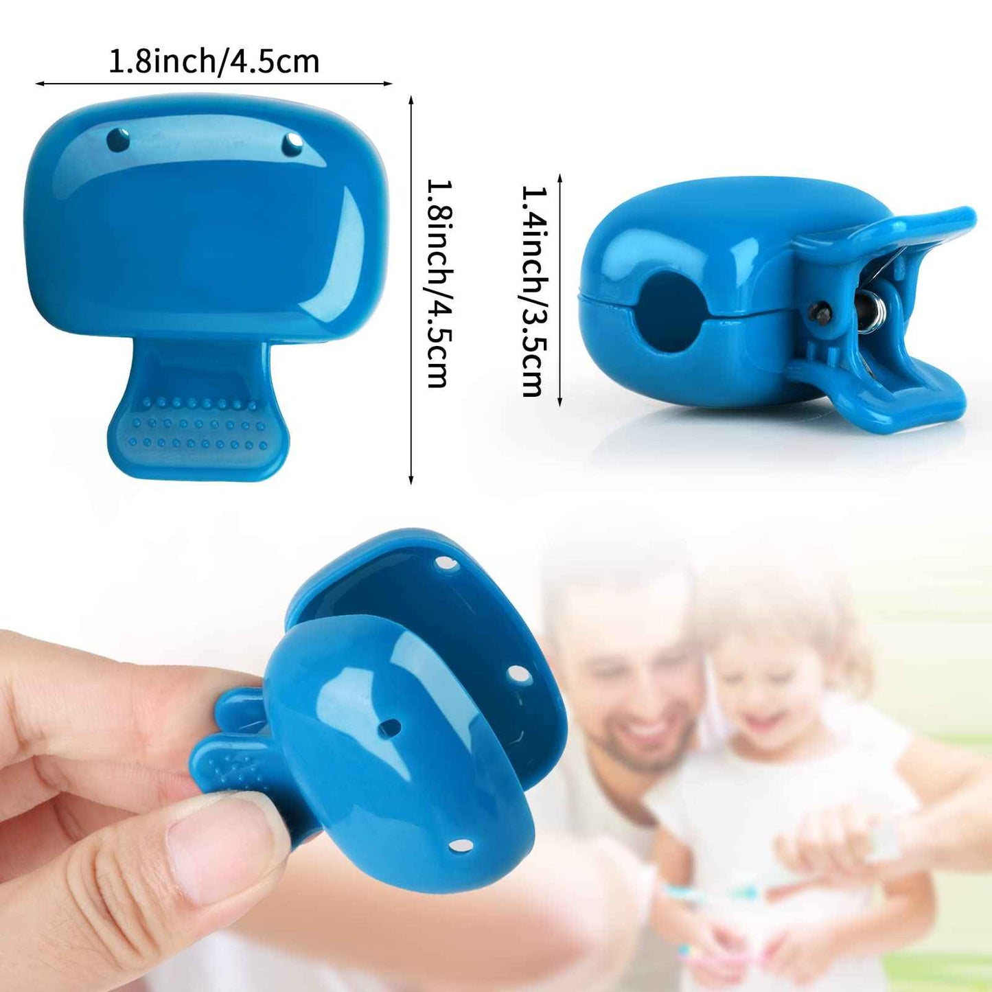 Waenerec 6 Pack Toothbrush Covers Portable Toothbrush Protector Coverings Clips Tooth Brush Storage Head Cover Cap Tooth Brush Covers for Kids Bathroom Home Travel Tooth Brush Case