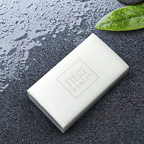 Tiege Hanley Daily Body Wash Bar Soap for Men With Vitamin E, Jojoba Oil, and Aloe to Cleanse, Hydrate, and Gently Exfoliate, Men's Shower Skin Care, Subtle Cucumber Scent, 5 Oz Bar