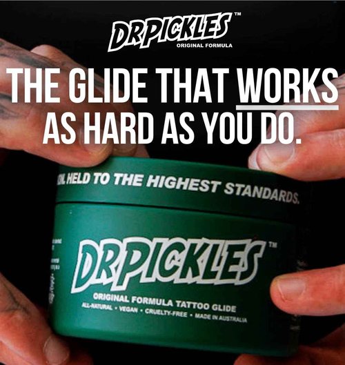 Dr Pickles Original Formula Tattoo Glide, Anti-Imflammatory, Skin Nourishing, Smooth Gliding - 5.3 oz / 150g