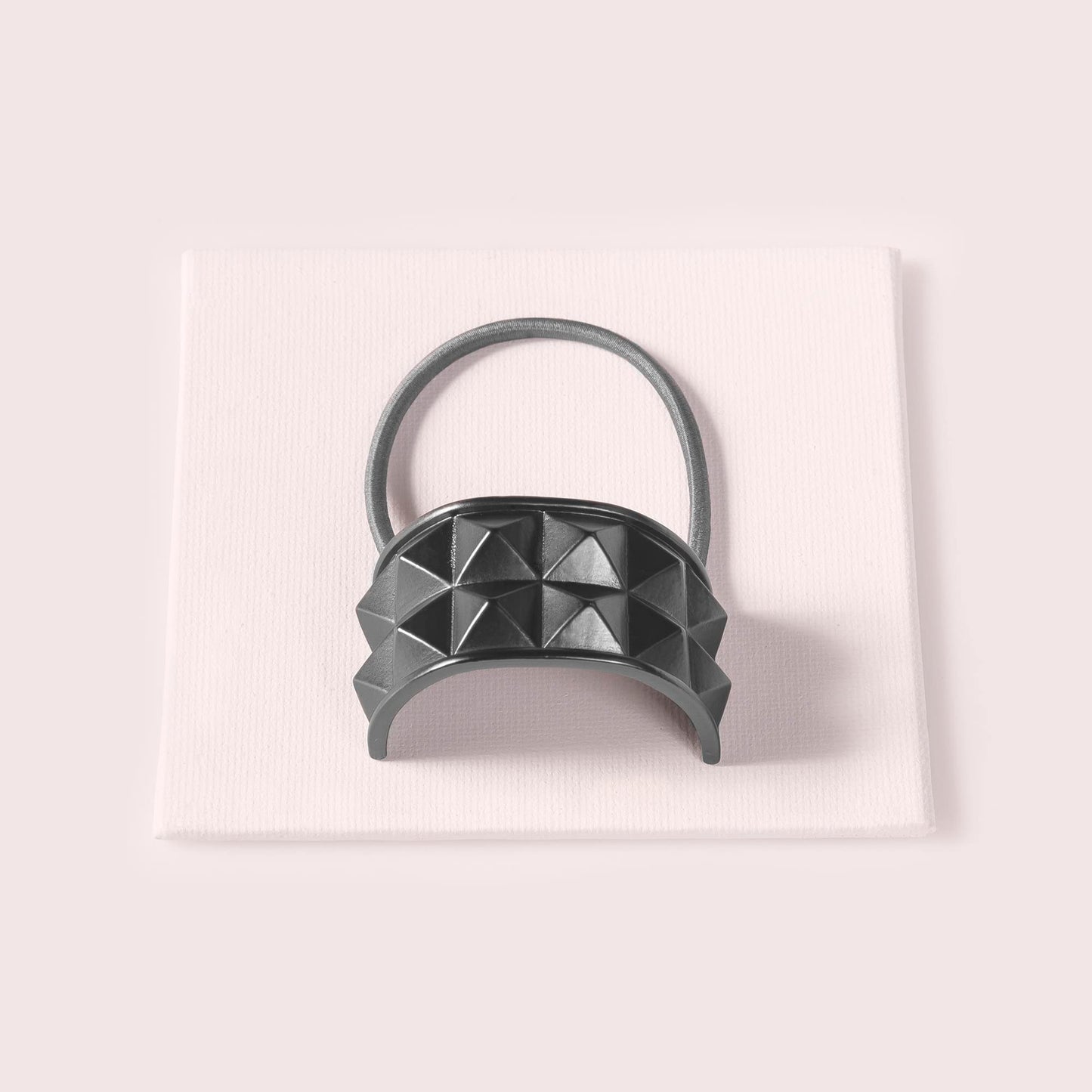 The Hair Edit Gunmetal Pyramid Cuff Hair Tie