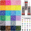 Worthofbest 33,000 Pcs 3mm Flatback Rhinestone Kit with B7000 Glue & Tools