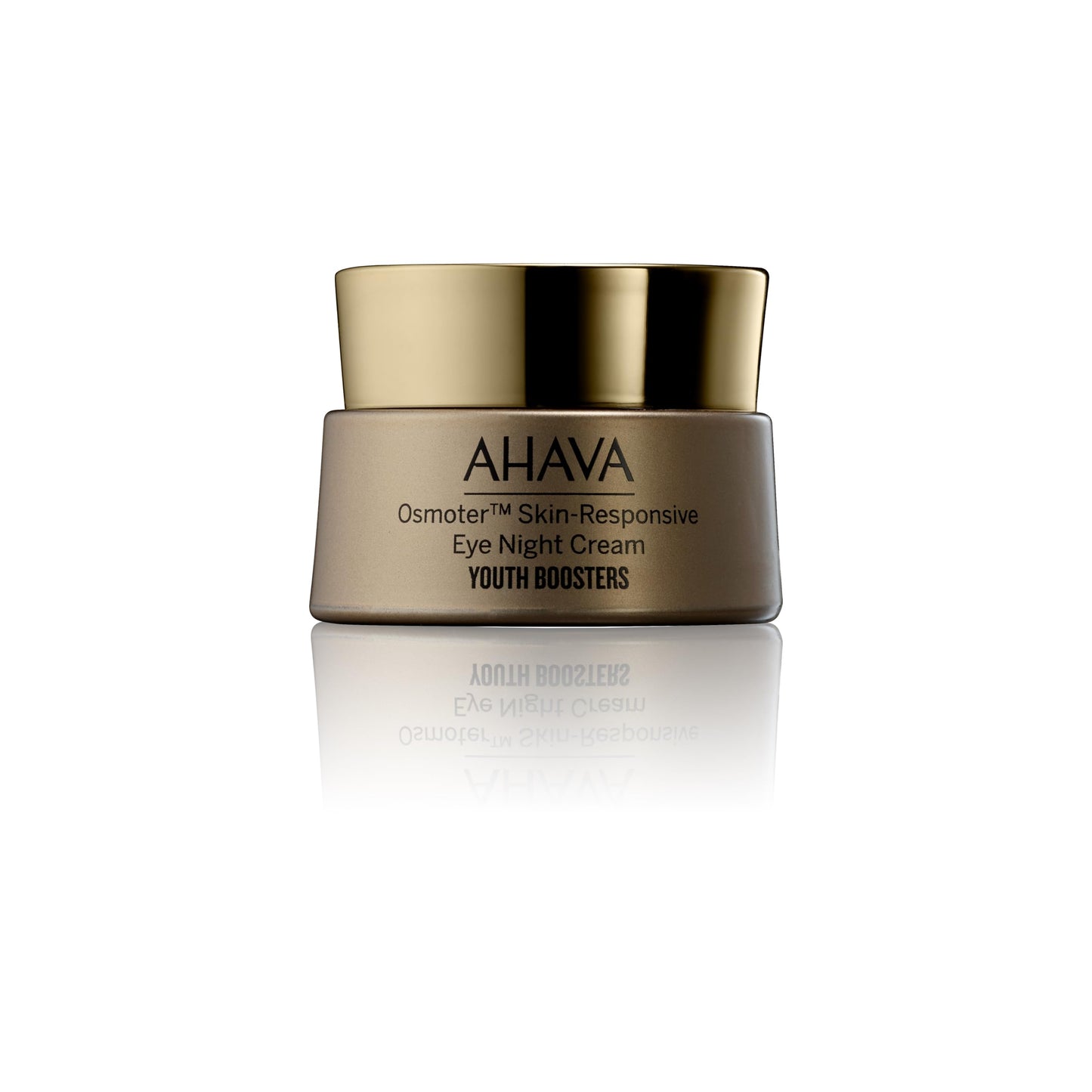 AHAVA Osmoter Skin-Responsive Eye Night Cream - Youth-boosting intense overnight treatment with patented Smartium, lessen dark circles & promote eye zone luminosity, resets the look of eyes, 0.5 Fl.Oz