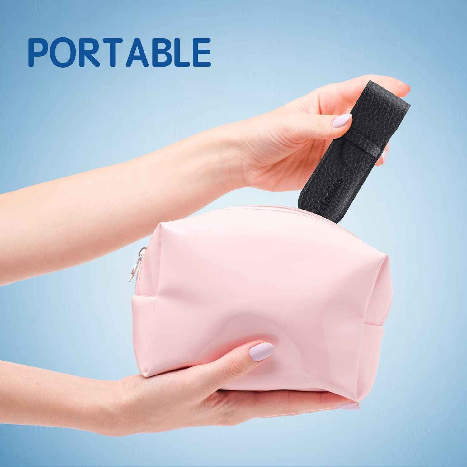 Velodios Pointed Tweezers for Women Facial Hair, Professional Stainless Steel Tweezers for Eyebrow, Chin Hair and Ingrown Hair Removal