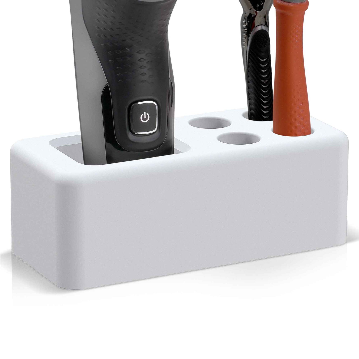 Linkidea Diatomaceous Earth Safety Razor Holder, Quick-Drying Stand Compatible with Vikings Blade Chieftain, Merkur 34C HD, 38C, Shaving Revolution (White)