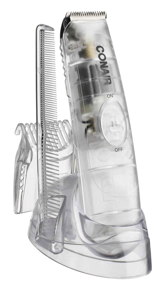 ConairMAN Beard Trimmer for Men, for Beard, Mustache and Face, 3 piece Set, Battery Operated