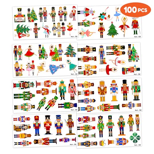 103 PCS Nutcracker Temporary Tattoos - 90s Hippie Party Favors