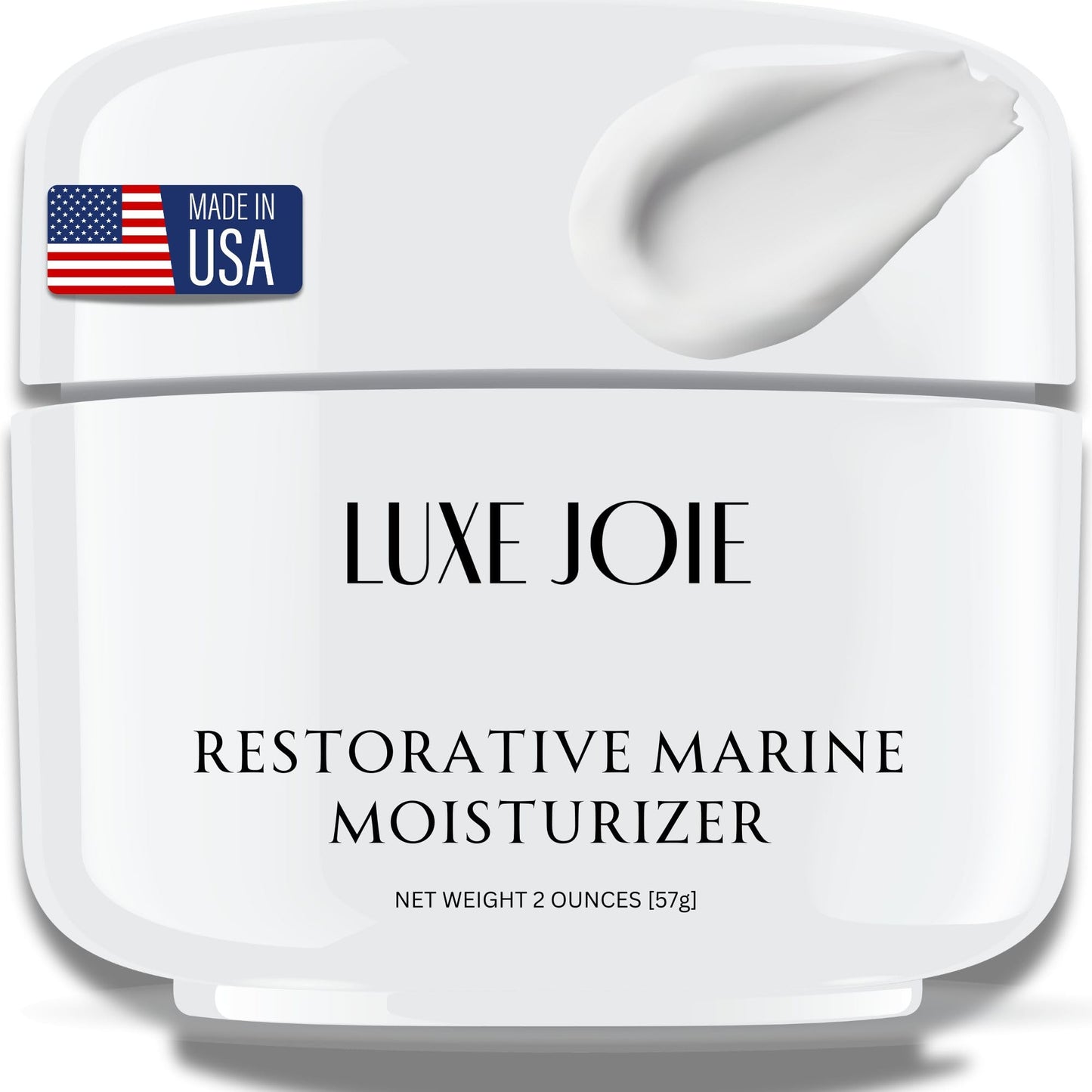 LuxeJoie Restorative Marine Moisturizer, 2 Ounces, Face Cream