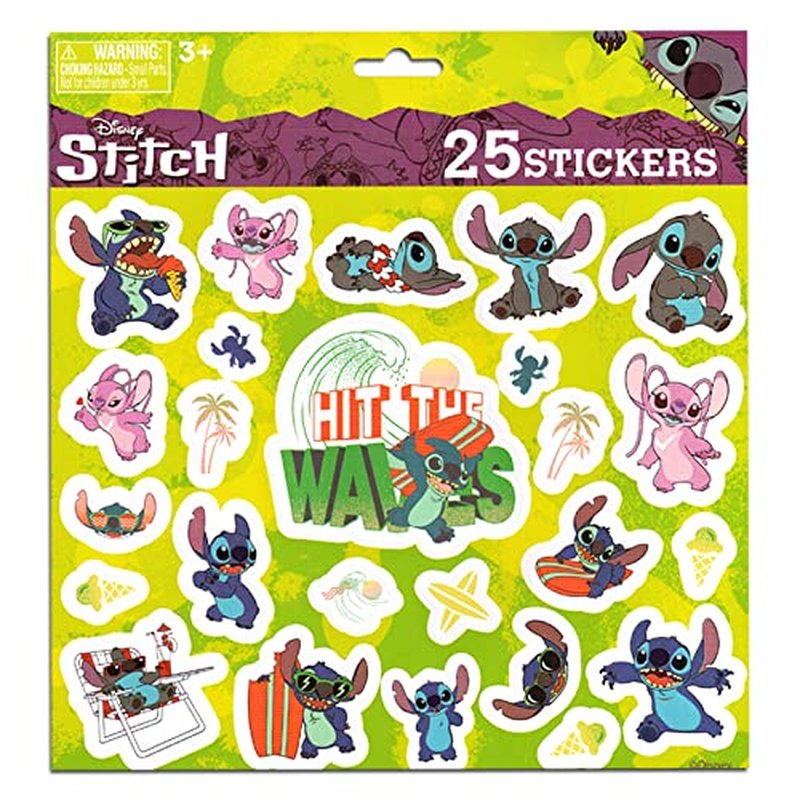Stitch Lip Gloss Bundle for Girls ? 5 Pack of Stitch Glosses for Lips in Assorted Flavors Plus Stickers, More | Stitch Party Favors for Kids