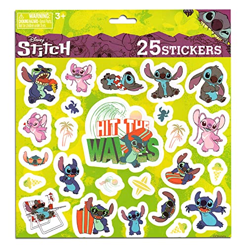 Stitch Lip Gloss 5-Pack Bundle with Stickers & Bonus Items