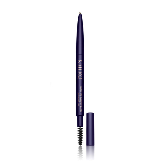 KIMIKO Fine Eyebrow Pencil Automatique - Coffee (Twist Up Pencil, Long Wear Formula, Comes with Covered Brush for Natural Looking Brows)