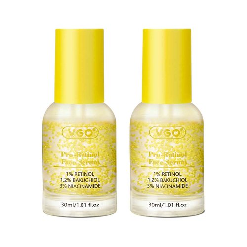 Bakuchiol Retinol Serum, 1% Retinol for Anti-Aging and Anti-Wrinkle, Gentle Yet Potent Formula for Sensitive Skin.