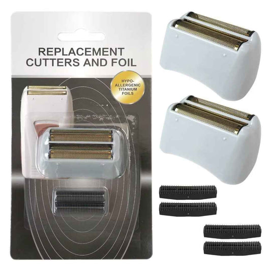 2x Golden Pro Shaver Replacement Foil and Cutters Compatible with Andis 17150(TS-1)/17155/17200 Shaver ProFoil