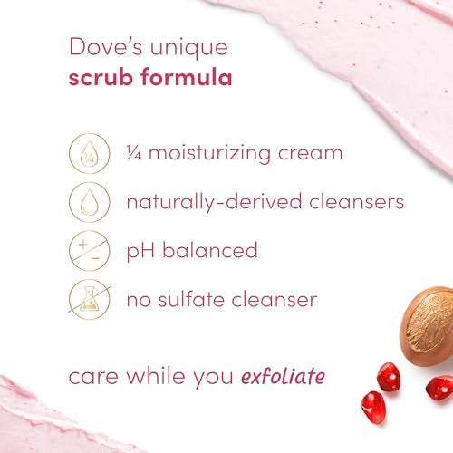 Dove Body Scrub Trial Pack, 3 Count Mini Exfoliators