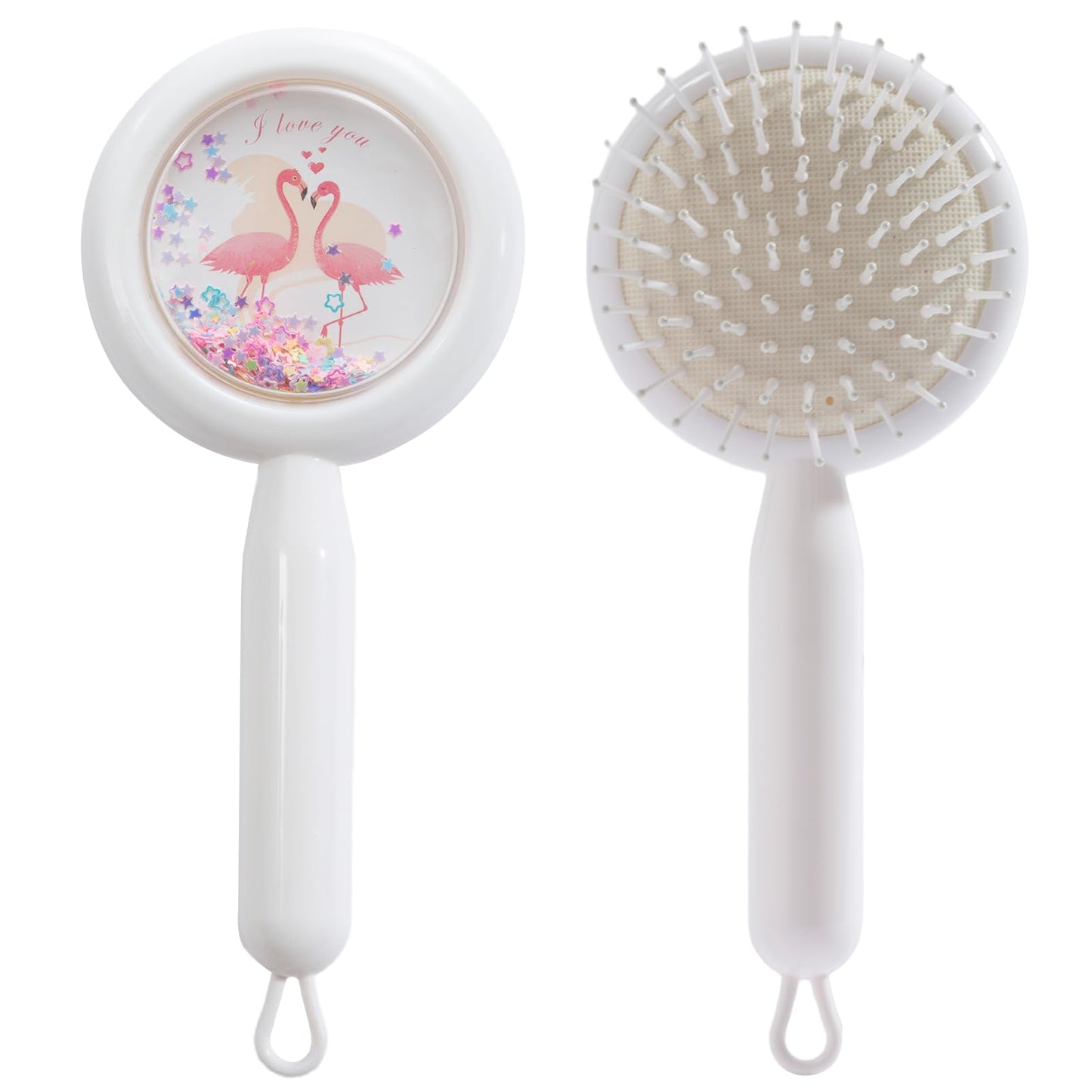 Gentle Detangling Hair Brush Set for Girls (WHITE CIRCLE)