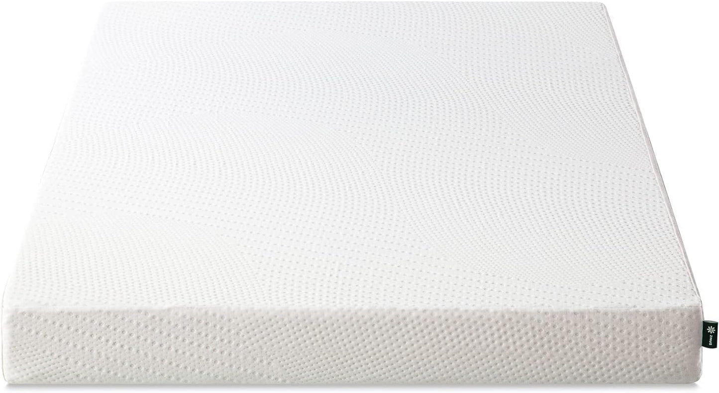 Zinus Cooling Essential Foam Bed Mattress Conventional, King, White