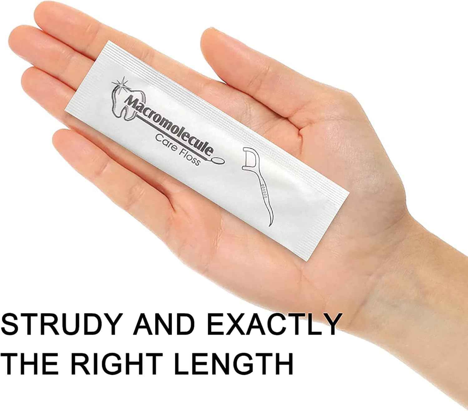 1000 Count Individually Wrapped Dental Floss Picks - Travel, Unflavored, Disposable Tooth Flossers - Single Wrapped Dental Picks