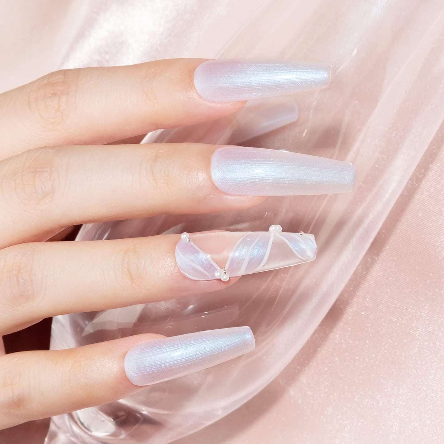 senvenski Purple Jelly Gel Nail Polish, Pearl Opal Mermaid Gel Polish, Ice Crystal Nude Sheer Clear Glass Purple Gel Polish Translucent Gift Set UV LED Art Varnish Kit (CS2-019)