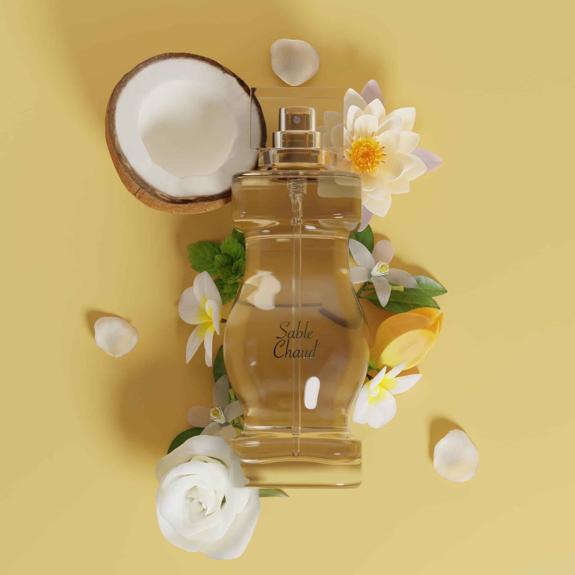 Jeanne Arthes – French Way of Life - Collection Azur - Sable chaud - Perfume for Women – Fruity & Floral Scent – Musk & Patchouli – Made in France – 3.3 Fl.Oz