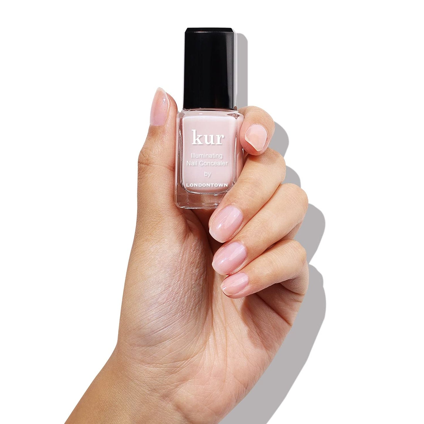 LONDONTOWN kur Pink Nail Conceal & Go Duo Set, Includes Pink Nail Illuminating Concealer & Gel Genius Top Coat, 2 Piece Set, 0.4 Fl Oz