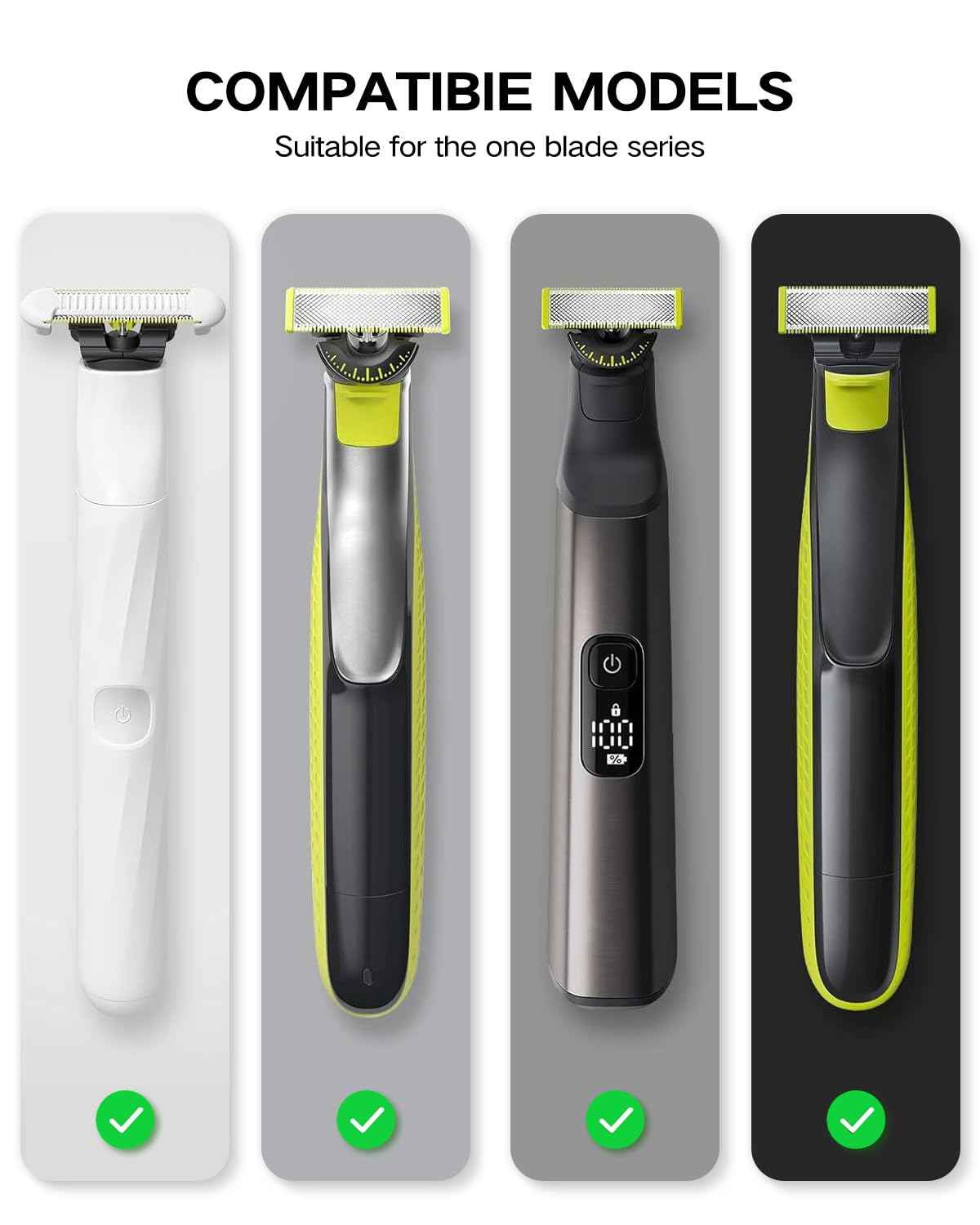 Superer Shaver Case Fit for Philips One Blade Model QP2724 QP2834 QP2520 QP2530 QP2630 QP6520 QP6530 - Durable, Protective Organizer for Shaver Accessories, Travel-Friendly, Compact, Easy to Clean