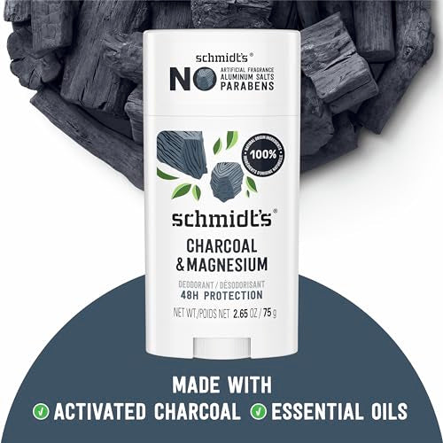 Schmidt's Charcoal & Magnesium Aluminum-Free Deodorant, 48-Hour